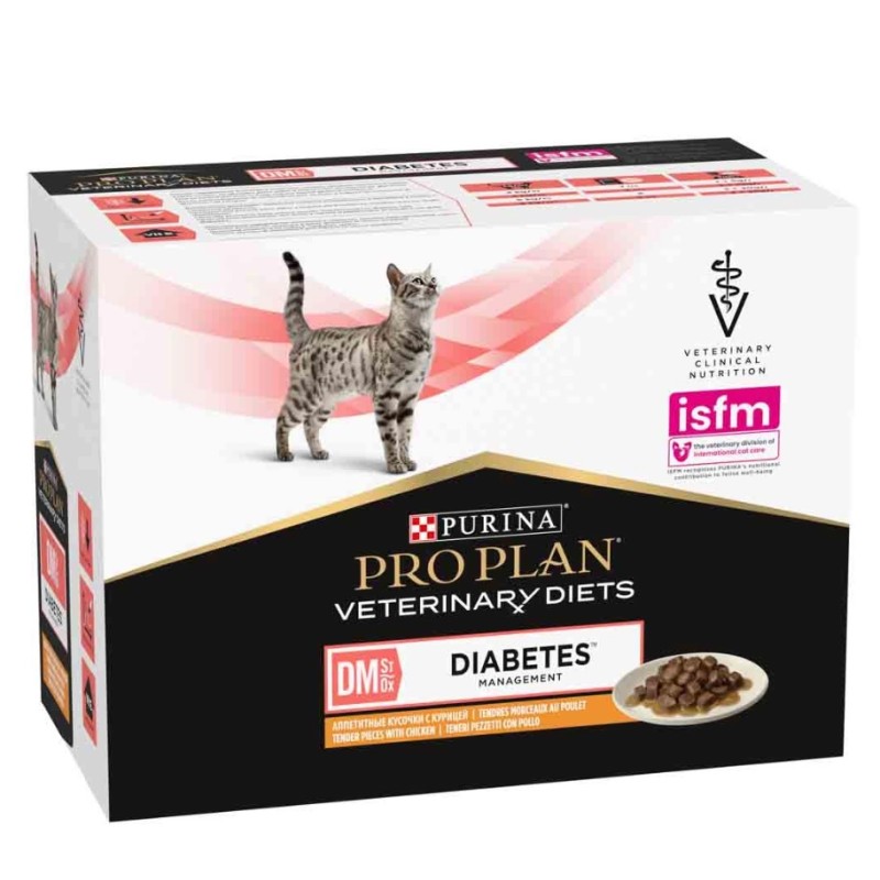 PVD GATO HUMEDO DM DIABETES POLLO SOBRES (10X85G)